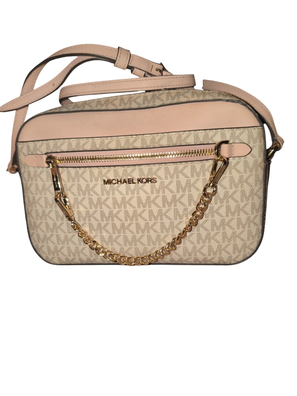 Michael Kors Pink Logo Crossbody Bag